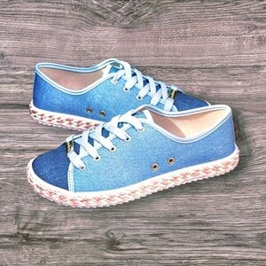 Moleca Blue Denim Women's Sneaker/Shoes